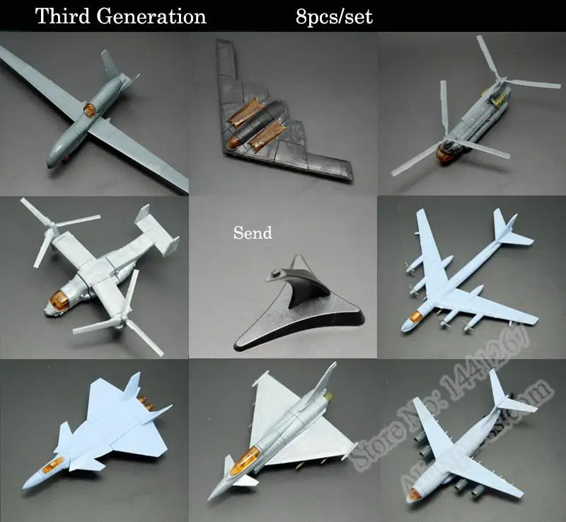 1:165 4Dプラスチック組み立てるモデル3rd世代航空機 - Jjrc Drone X12 のレビューと価格