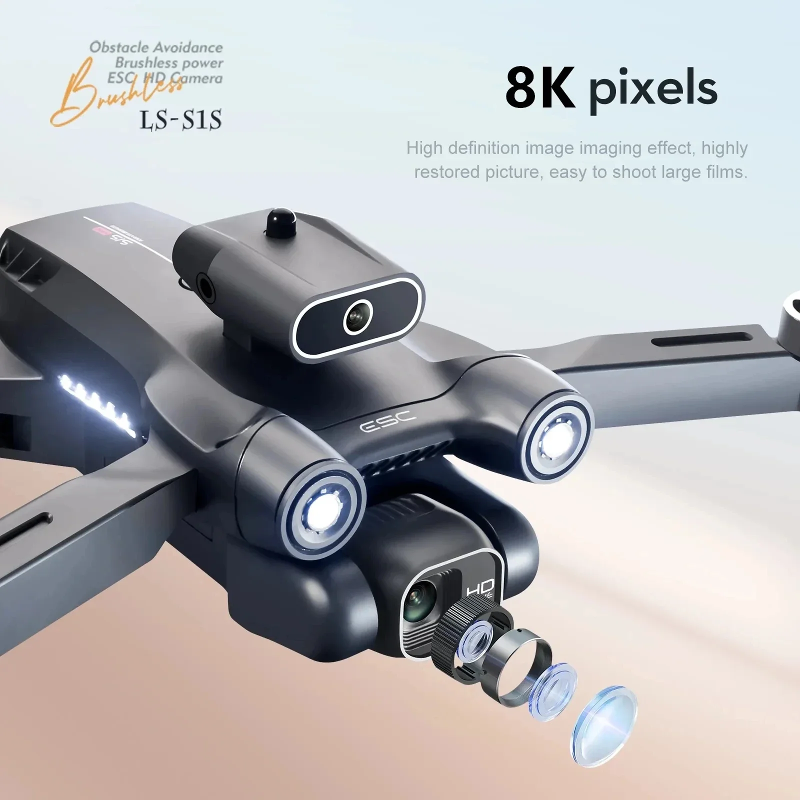プロのブラシレスモーター付きドローン,GPS付きクワッドコプ - Drone Kit Professional のレビューと価格