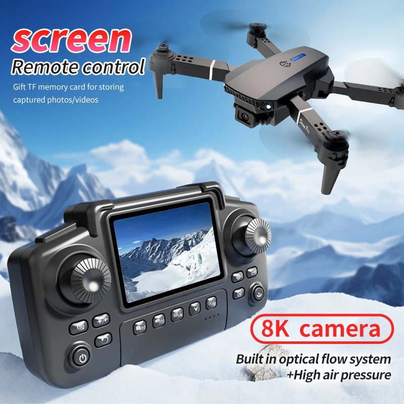 プロフェッショナル E88 プロドローン スクリーン付き 8 - Drone Kit Professional のレビューと価格
