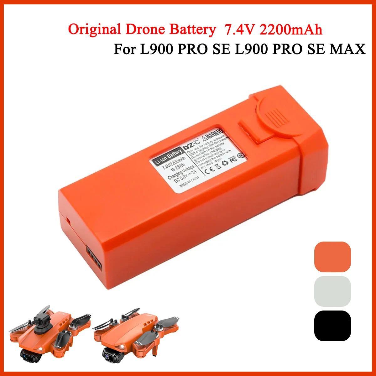 L900 Pro-ドローンバッテリー,7.4V, 2200m - Jjrc Drone X12 のレビューと価格