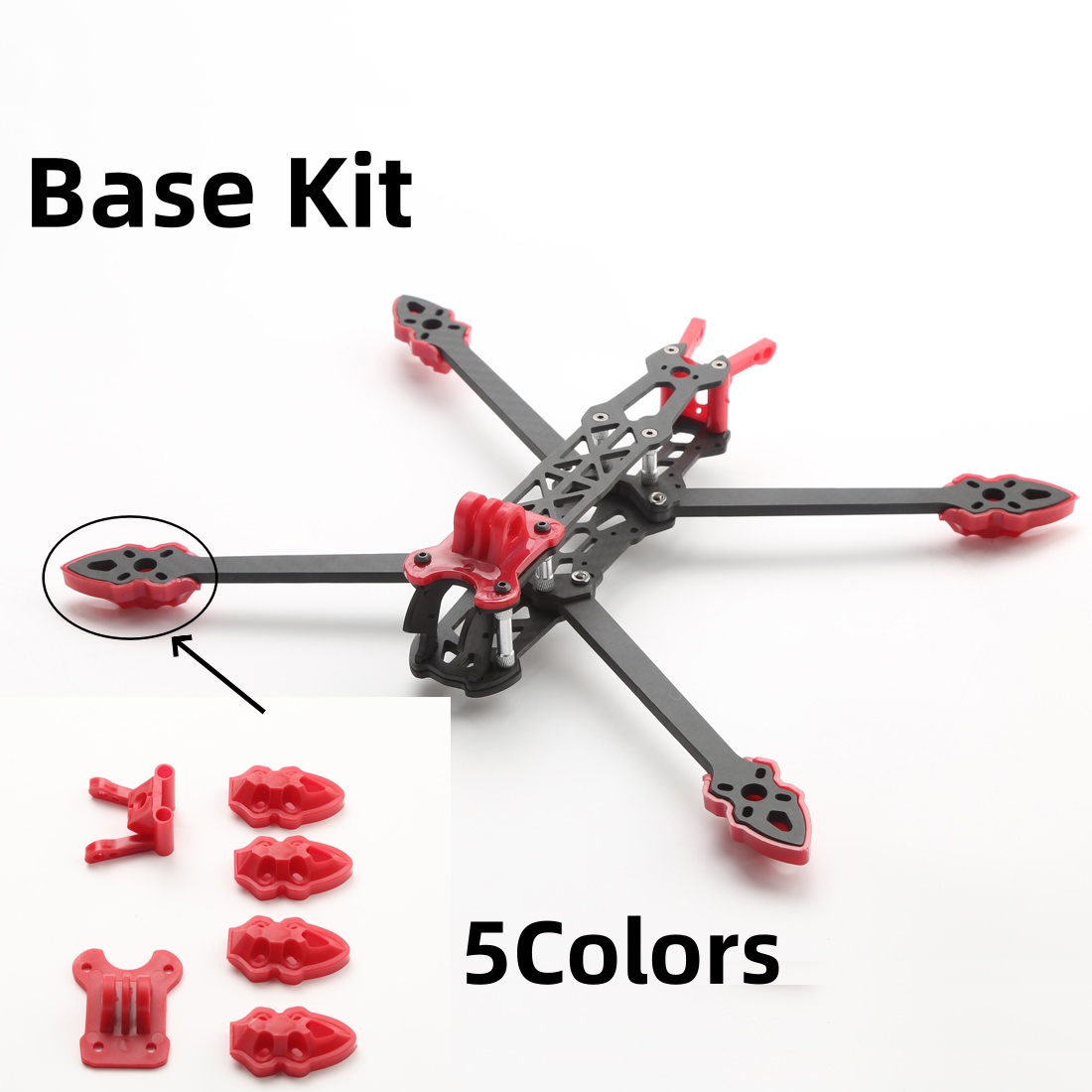Mark4 5インチ/7インチFPVフレーム3Dプリントキッ - Drone Kit Octocopter のレビューと価格